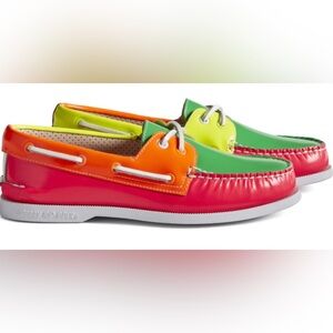 Sperry Women’s Rare A/O Neon Boatshoes